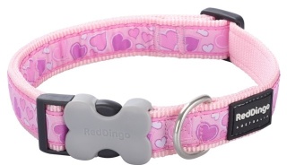 Breezy Love Pink rozmiar S - kolorowa obroża dla psa