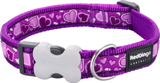 Breezy Love Purple rozmiar M - kolorowa obroża dla psa