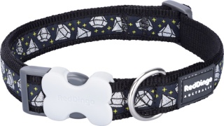 Diamond Black rozmiar S - kolorowa obroża dla psa