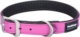 Vegan Hot Pink- rozmiar L - elegancka obroża z ekologicznej skóry