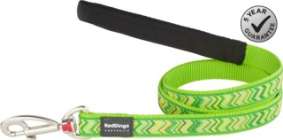 Design Pizzaz Lime Green rozmiar M - klasyczna smycz o długości 1,2m
