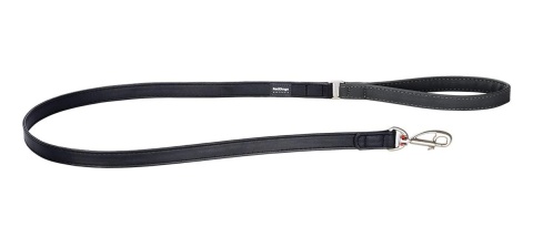 Lead Vegan Black rozmiar L - elegancka smycz z ekologicznej skóry