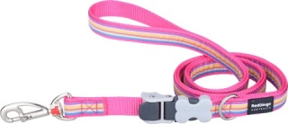 SuperLead Horizontal Hot Pink rozmiar L - kolorowa regulowana smycz 1,1 m - 1,8 m