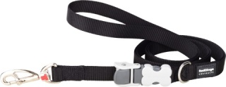 SuperLead Pastel Black rozmiar M - regulowana smycz 1,1 m - 1,8 m