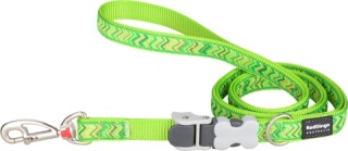 SuperLead Pizzaz Lime Green rozmiar M - kolorowa regulowana smycz 1,1 m - 1,8 m