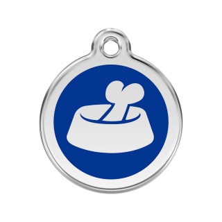 ID Tag z grawerem Bone in Bowl Dark Blue
