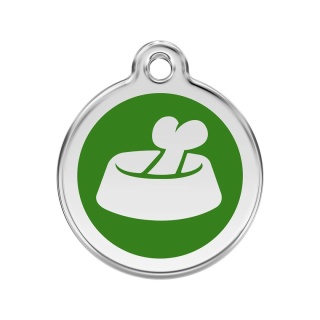 ID Tag z grawerem Bone in Bowl Green