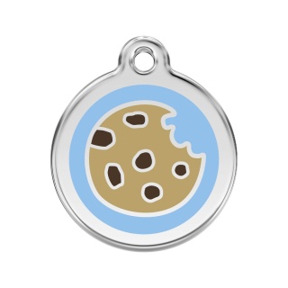ID Tag z grawerem Cookie - niebieski