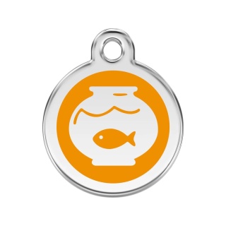 ID Tag z grawerem Fish Bowl - pomarańczowy