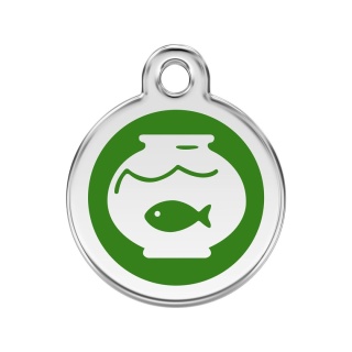 ID Tag z grawerem Fish Bowl - zielony